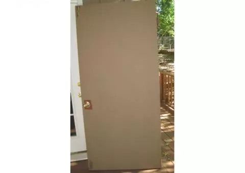 Exterior metal faced doors